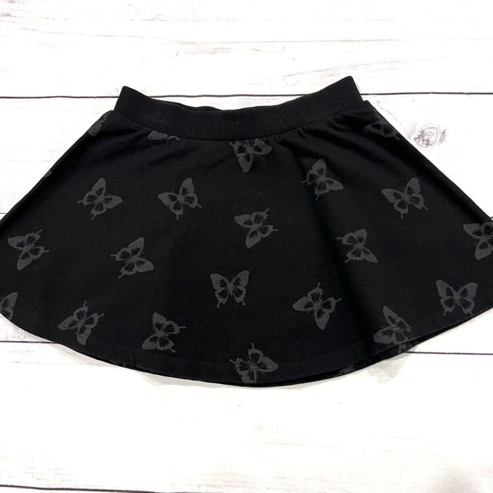 H&M Black Butterfly Skirt